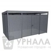 Перфорированная контейнерная площадка ТБО 4 метра