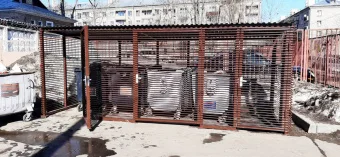 Контейнерная площадка Трубчатая 3000х2000х2200 (дшв)